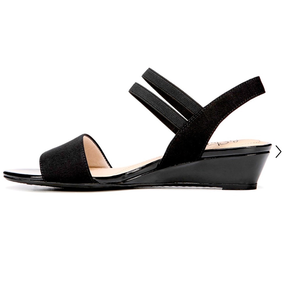 LIFE STRIDE Yolo Sandal Size 8.5W Black Soft System Footbed Women’s Dress Shoes - Picture 3 of 7